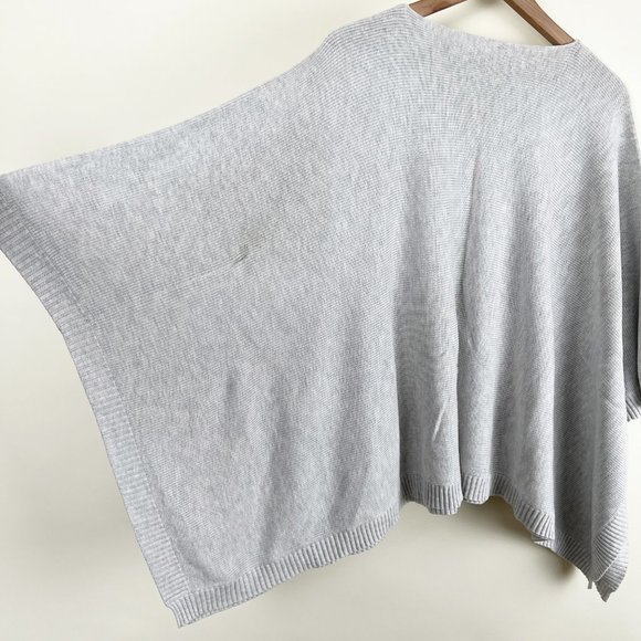 Lululemon Cashmere Tencel Divinity Scarf Poncho Ribbed Knit Cardigan Sweater - Picture 9 of 16